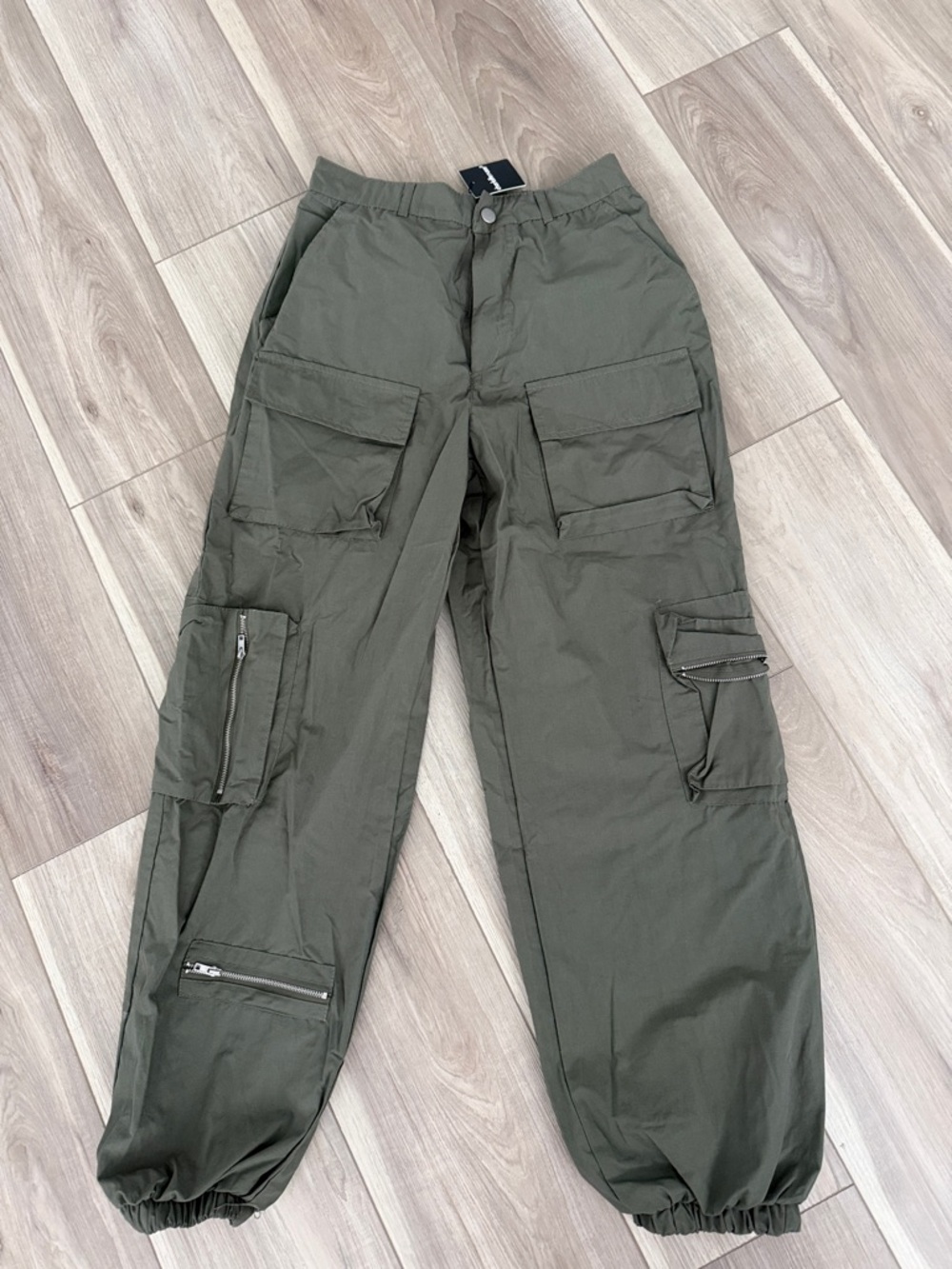 Charlotte Russe Olive Green Cargo Joggers